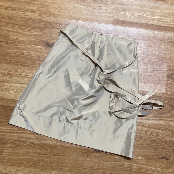 Anthropologie Dresses & Skirts - Black Label SF - Gold Silk Skirt
